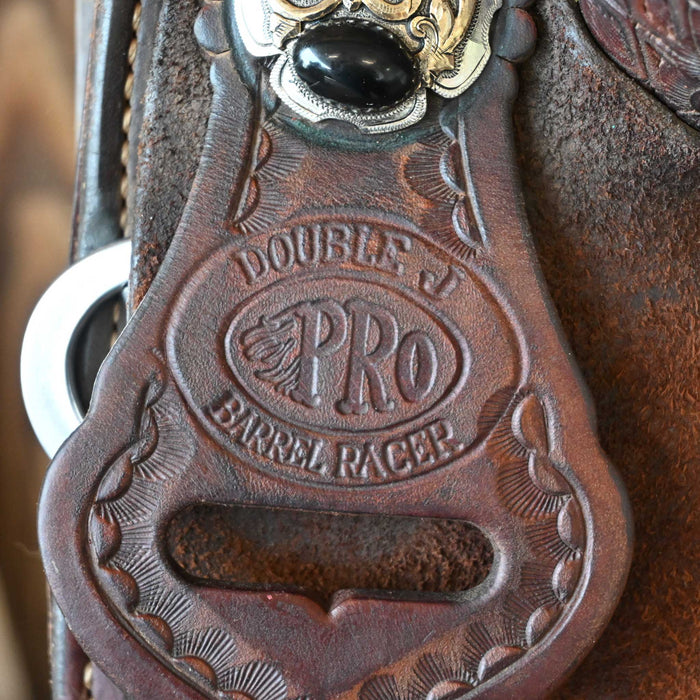 13" USED DOUBLE J PRO BARREL SADDLE