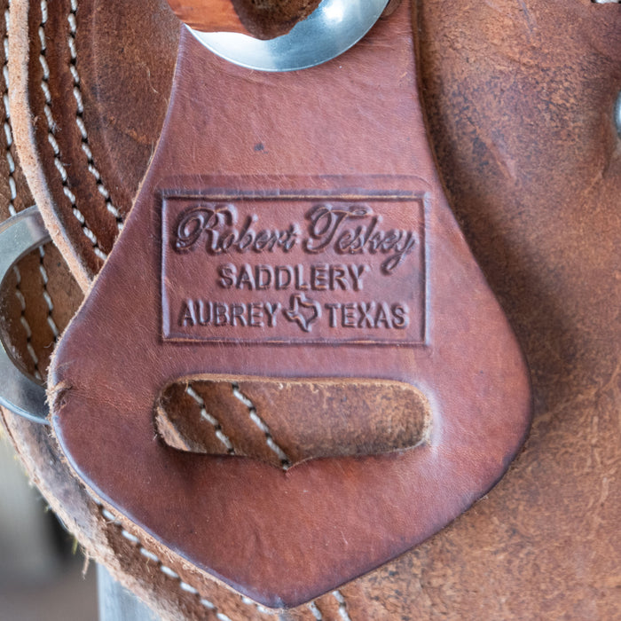 15.5" USED ROBERT TESKEY RANCH SADDLE