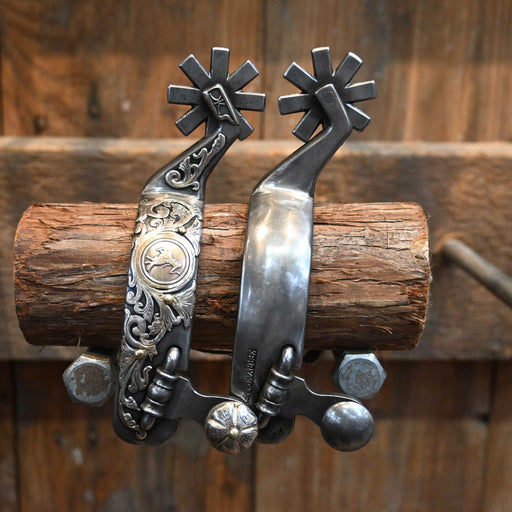 Kerry Kelley Silver Mounted 8pt. Spurs Tack - Spurs Kerry Kelley