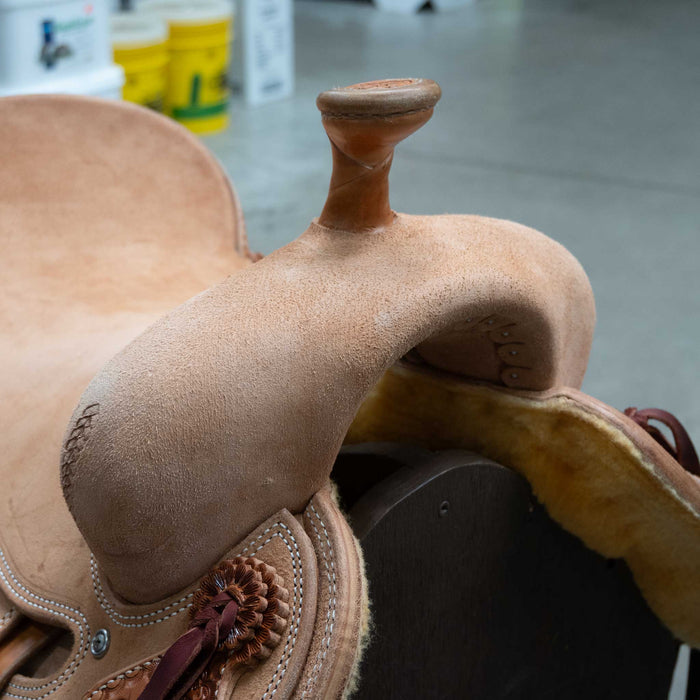 15.5" TESKEY'S RANCH CUTTER SADDLE Saddles - New Teskey's Saddlery