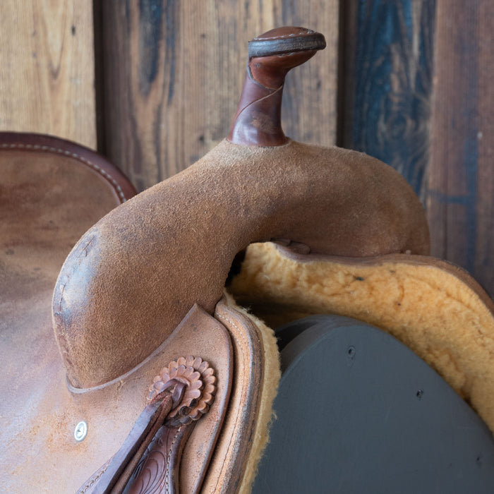 16" USED JEFF SMITH CUTTING SADDLE