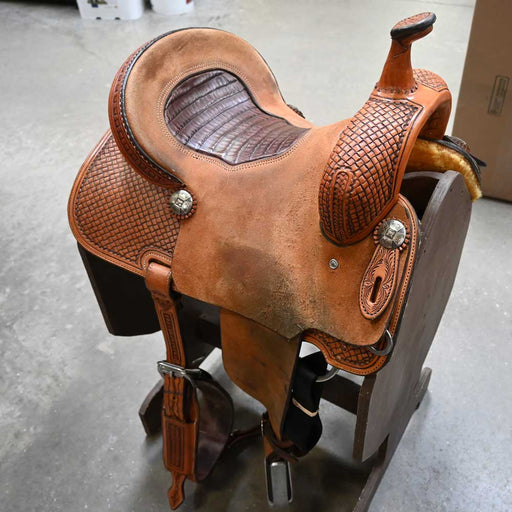 14.5" USED TRENT WARD PLATINUM SERIES BARREL SADDLE Saddles - Used Trent Ward