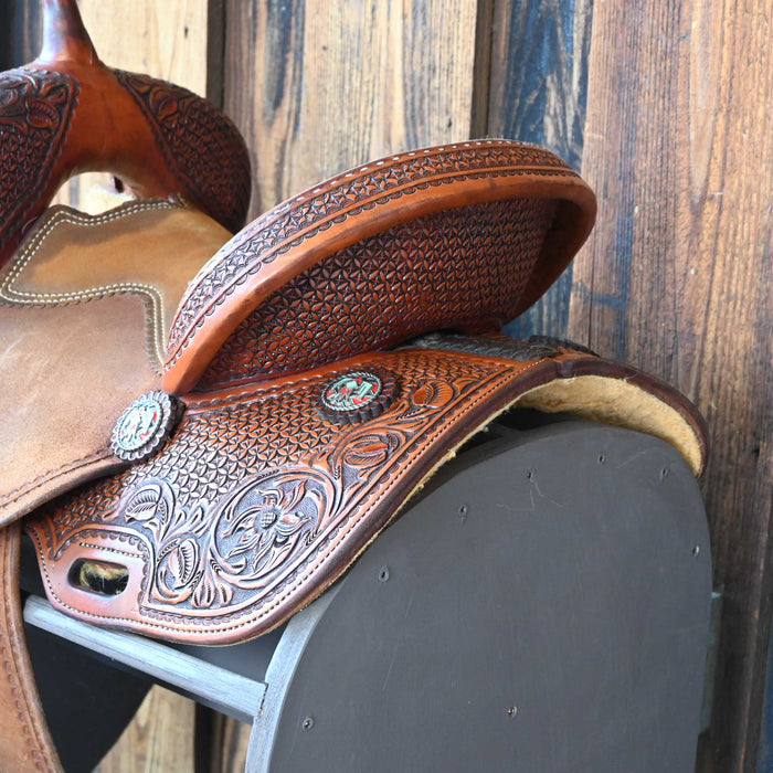 13" USED TESKEY'S BARREL SADDLE