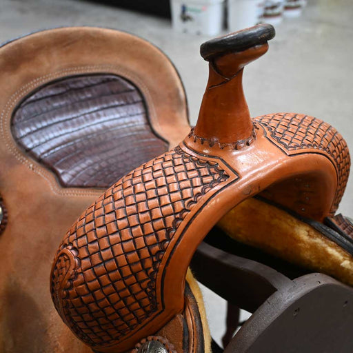 14.5" USED TRENT WARD PLATINUM SERIES BARREL SADDLE Saddles - Used Trent Ward