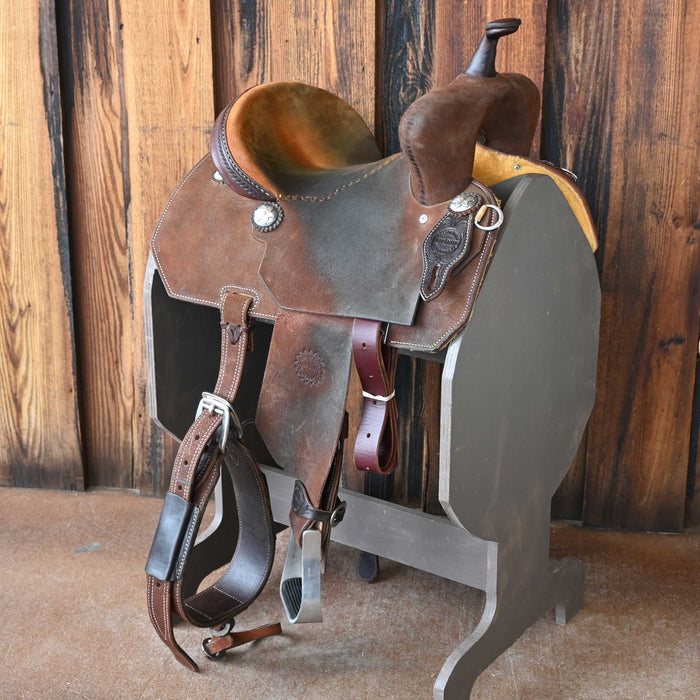 13" USED JEFF SMITH BARREL SADDLE Saddles - Used Jeff Smith