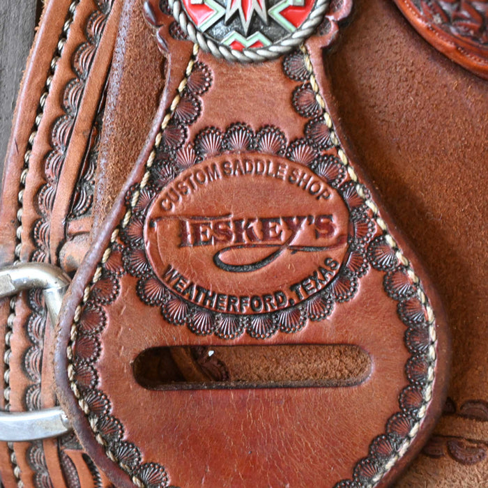 13" USED TESKEY'S BARREL SADDLE