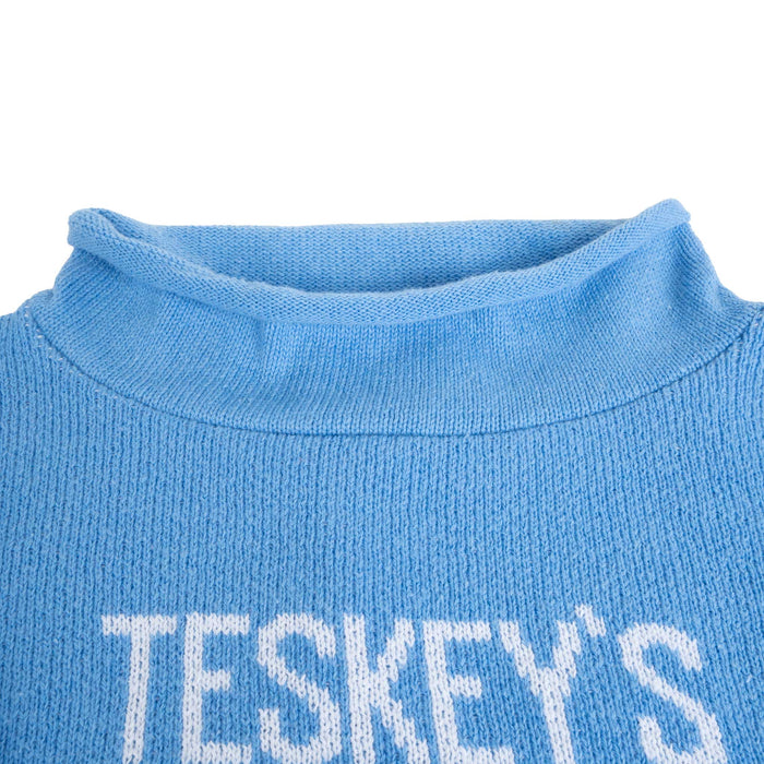 Teskey's Youth Rollneck Sweater - Hydrangea/White