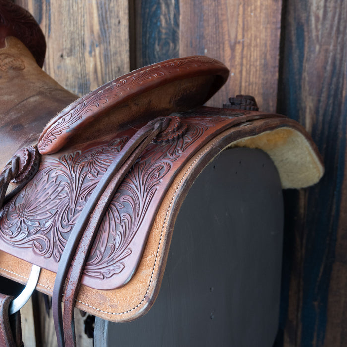 15" USED AUSTIN VALIMONT RANCH CUTTER SADDLE