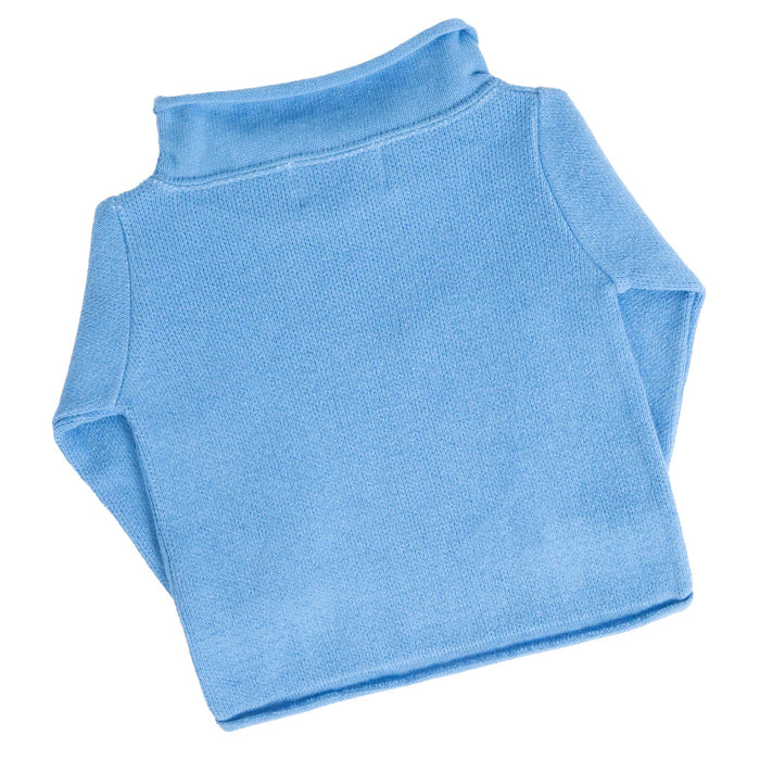 Teskey's Youth Rollneck Sweater - Hydrangea/White