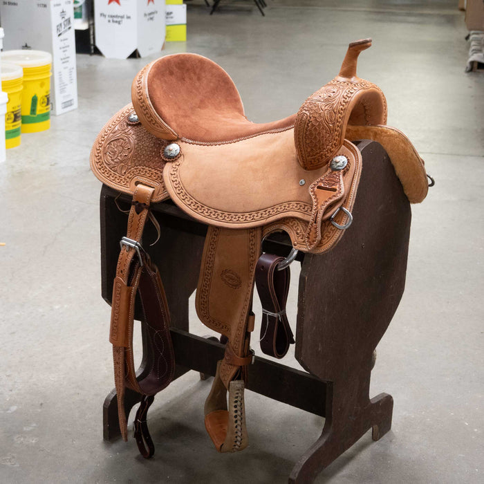 17" TESKEY'S BARREL SADDLE Saddles - New Teskey's Saddlery