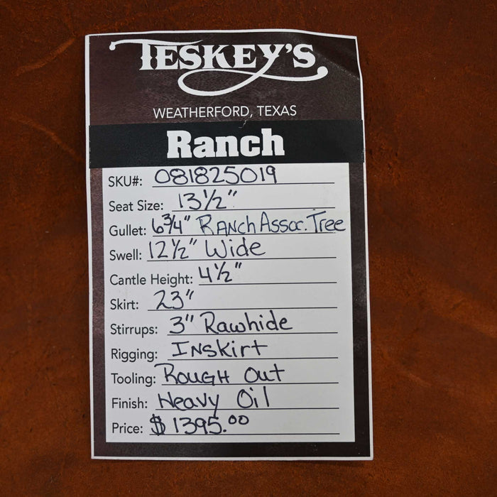 13.5" TESKEY'S STRIP DOWN RANCH SADDLE
