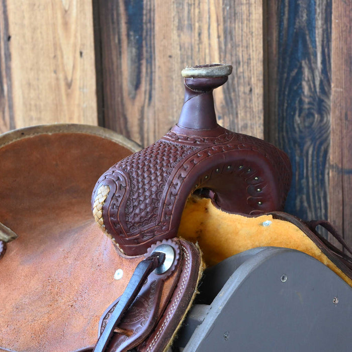 12" USED TESKEY'S JR RANCH ASSOCIATION SADDLE