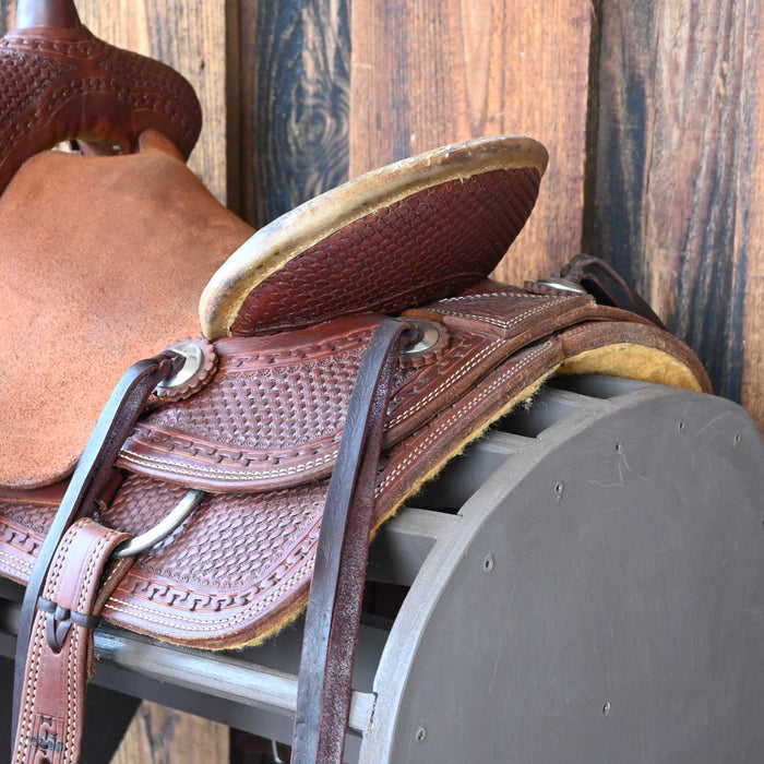 12" USED TESKEY'S JR RANCH ASSOCIATION SADDLE