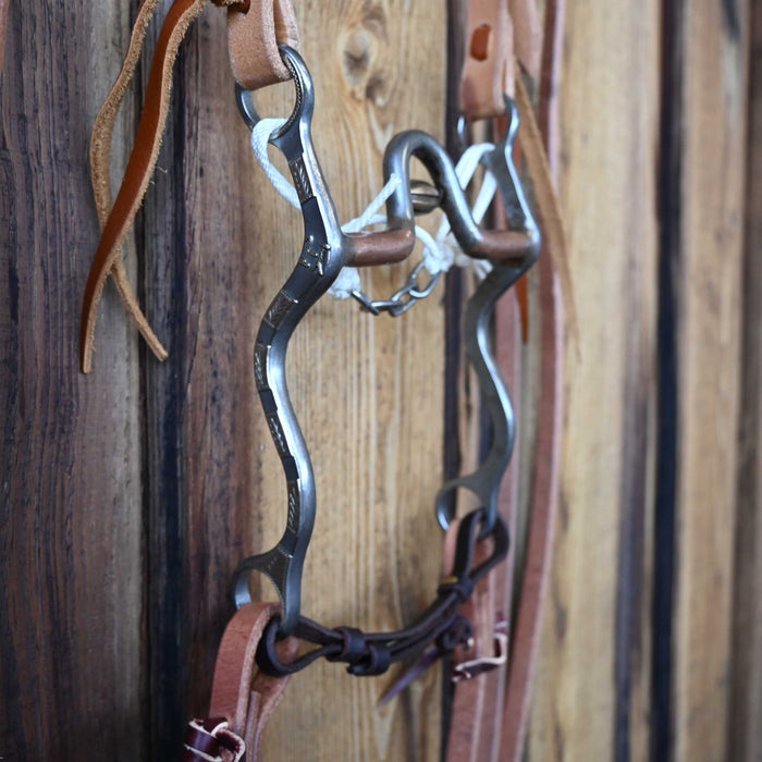 Josh Ownbey Solid Port Bridle Rig w/ Split Ear Headstall Tack - Rigs Josh Ownbey Cowboy Line