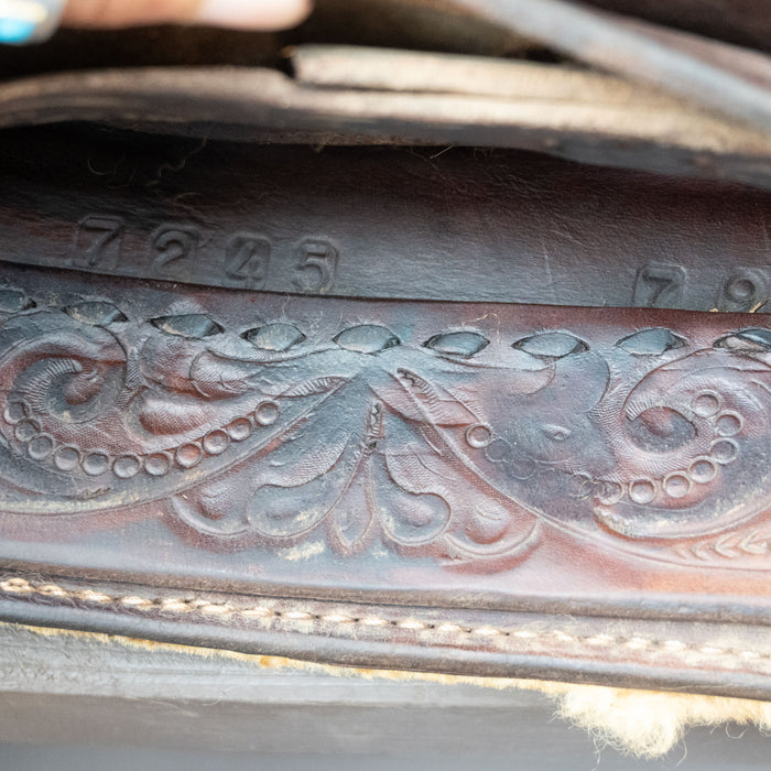 15.5" USED BILLY COOK TEAM ROPING SADDLE
