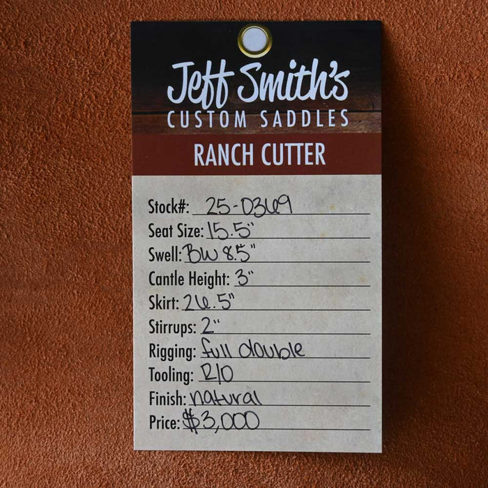 15.5" JEFF SMITH BUSTER WELCH RANCH CUTTER SADDLE Saddles - New Jeff Smith