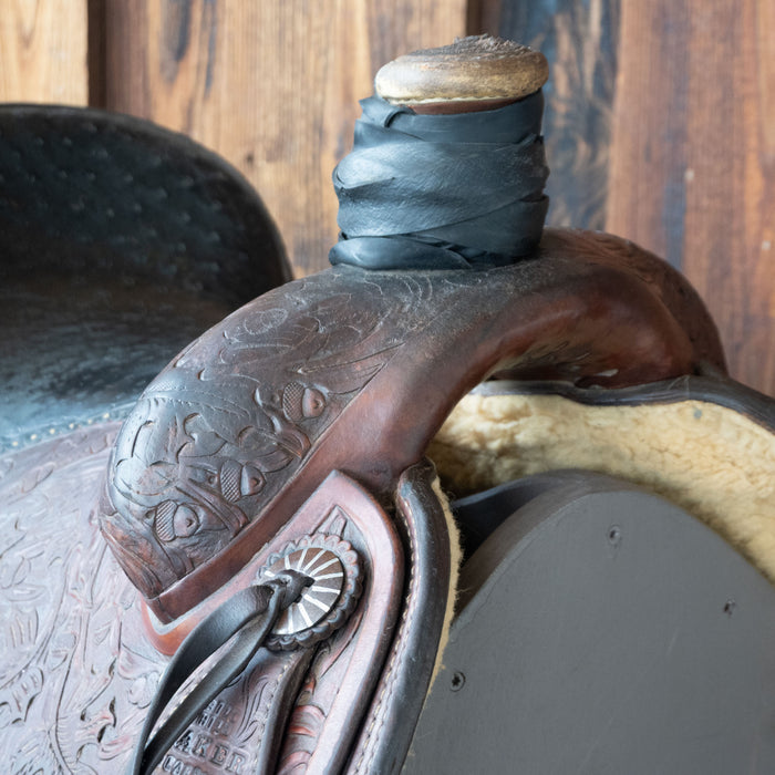 15.5" BILL HILL TEAM ROPING SADDLE