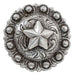 Silver Berry Star Concho Tack - Conchos & Hardware MISC   