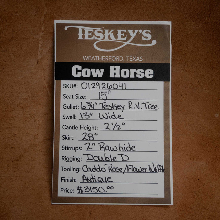 15" TESKEY'S RANCH VERSATILITY SADDLE Saddles - New Teskey's Saddlery