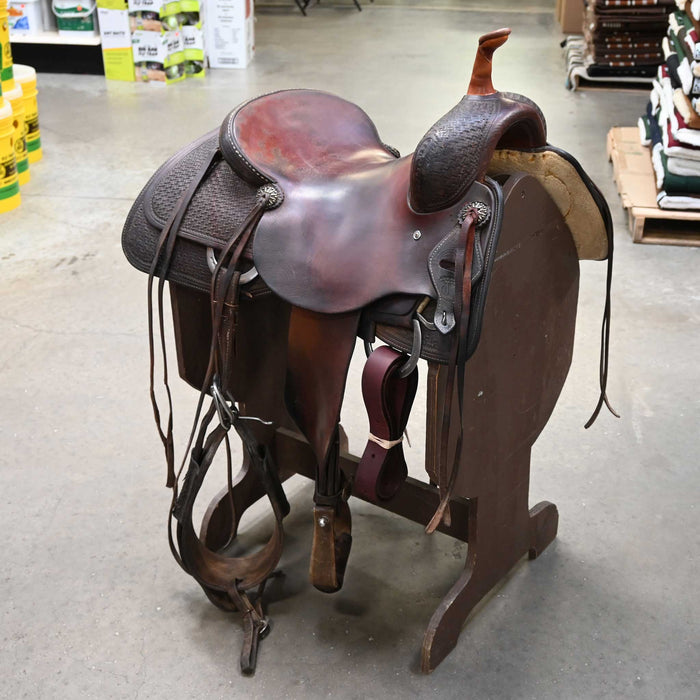 15.5" USED JEFF SMITH CUTTING SADDLE
