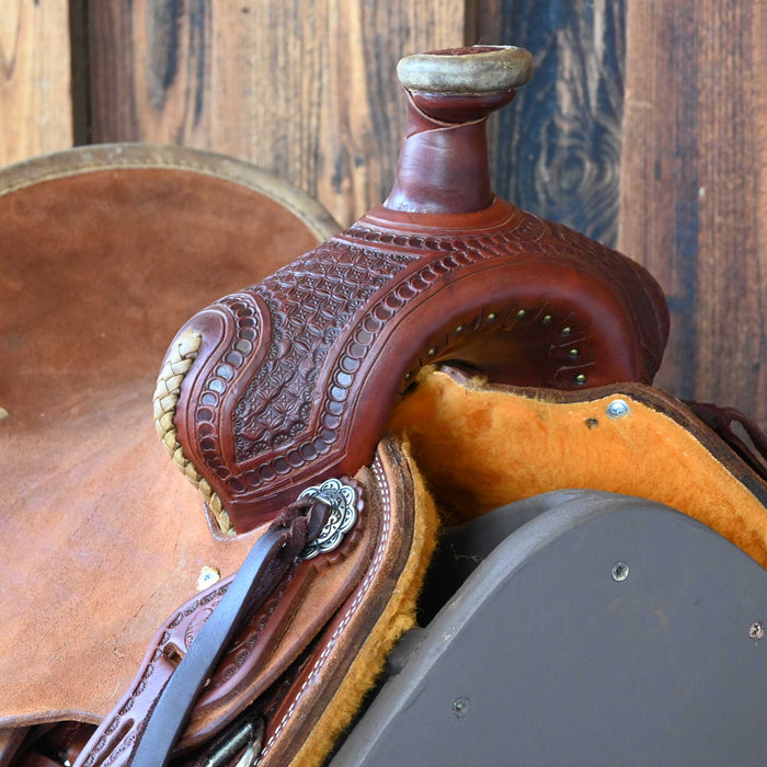 12.5" USED TESKEY'S JR RANCH ASSOCIATION SADDLE