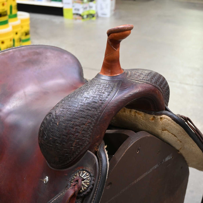 15.5" USED JEFF SMITH CUTTING SADDLE
