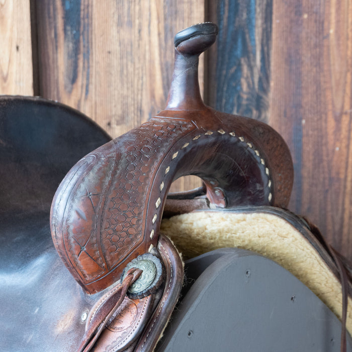 15.5" USED PAUL TAYLOR BARREL SADDLE