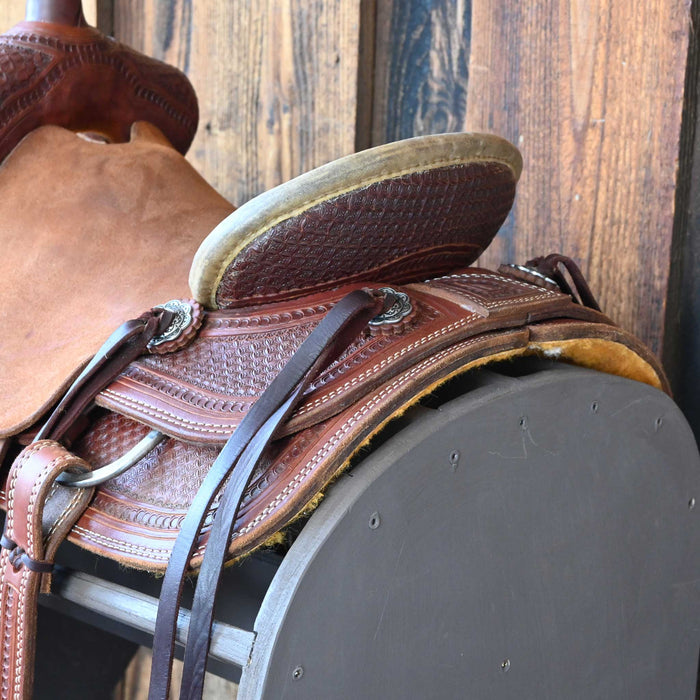 12.5" USED TESKEY'S JR RANCH ASSOCIATION SADDLE