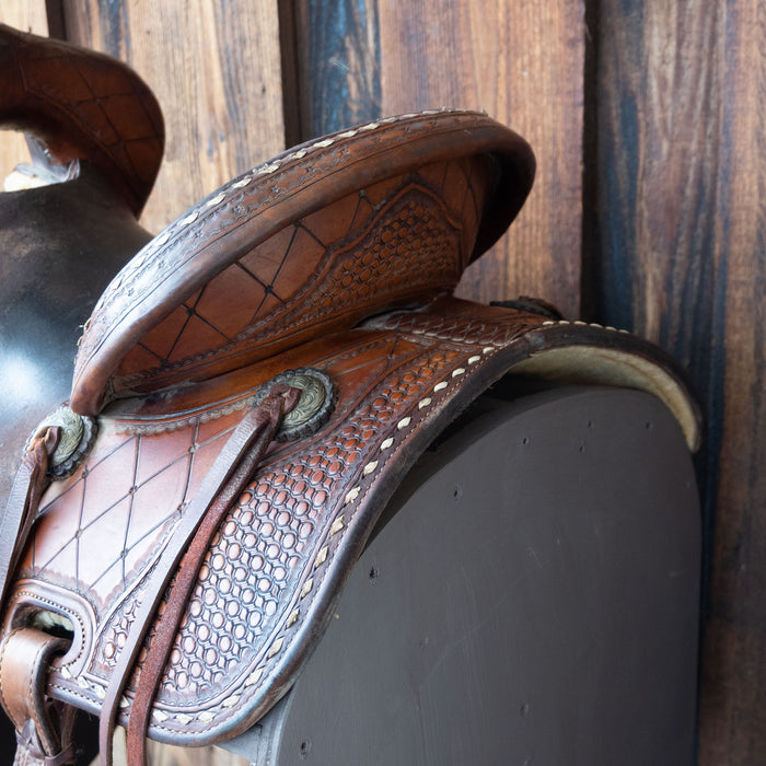 15.5" USED PAUL TAYLOR BARREL SADDLE