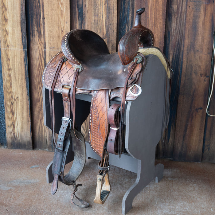 15.5" USED PAUL TAYLOR BARREL SADDLE