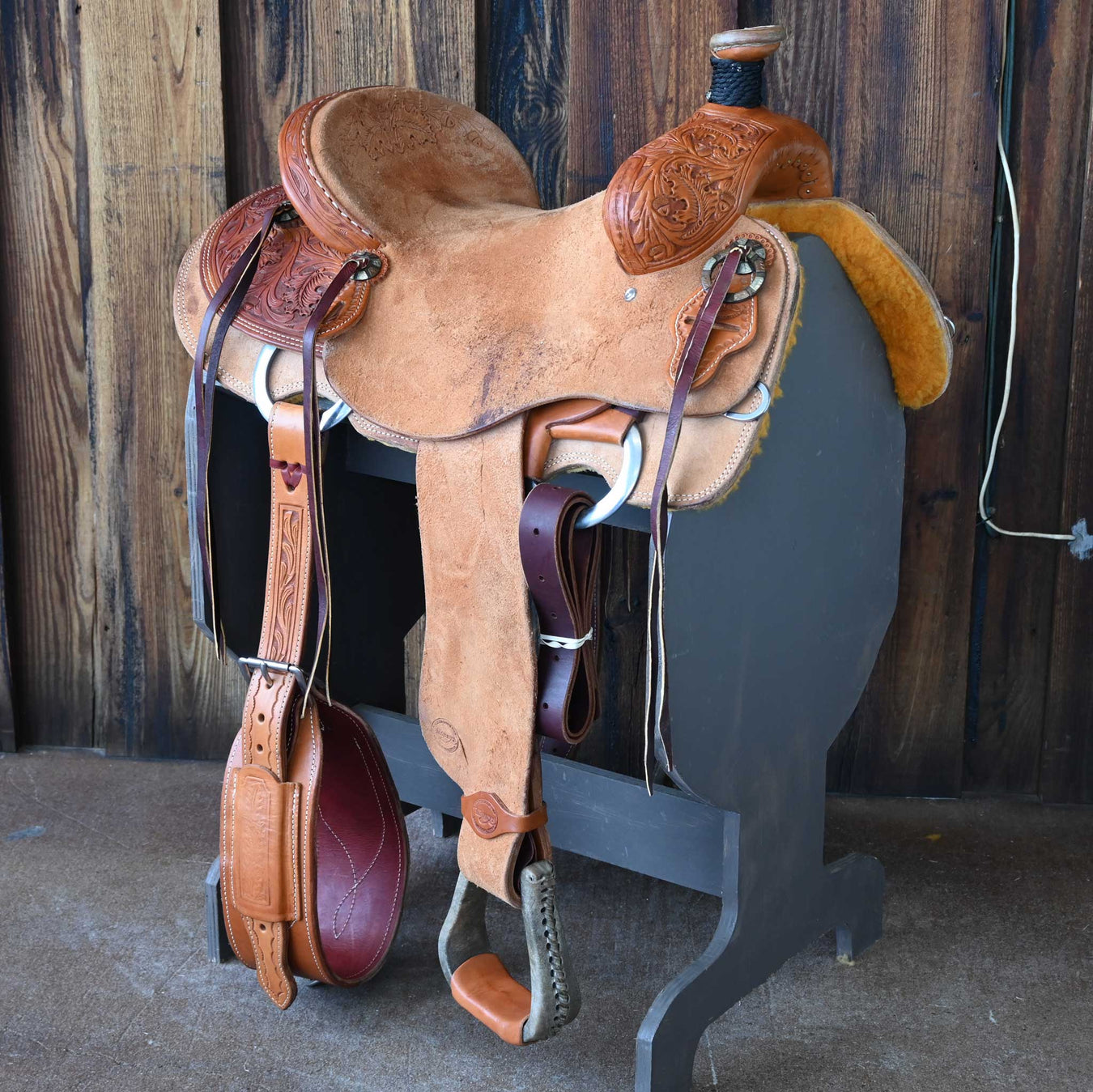 15.5" USED TESKEY'S RANCH SADDLE Saddles - Used Teskey's Saddlery