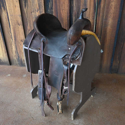 14" USED JEFF SMITH BARREL SADDLE Saddles - Used Jeff Smith