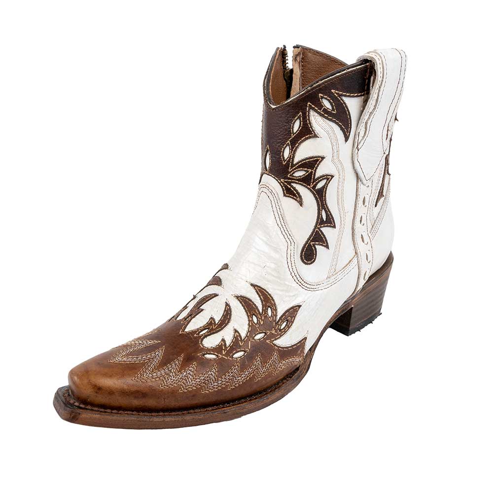 Circle G Embroidered Overlay Western Bootie