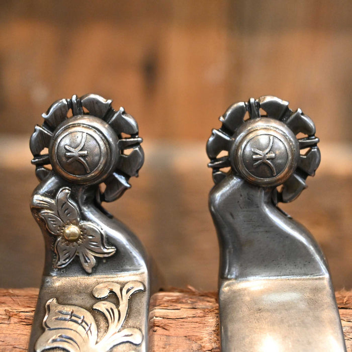 Kerry Kelley Women's #85 Silver Mounted Spurs Tack - Spurs Kerry Kelley