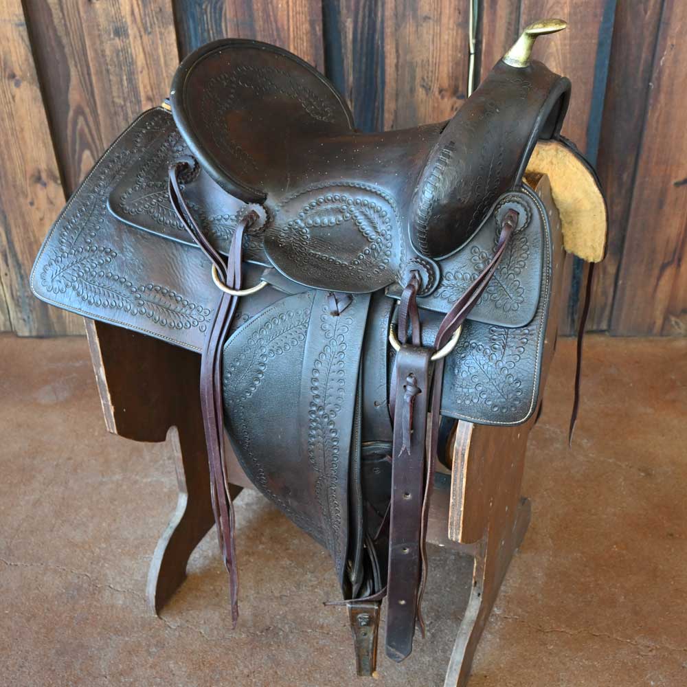 ANTIQUE JUMBO BRAND SADDLE _CA979 Collectibles Teskey's