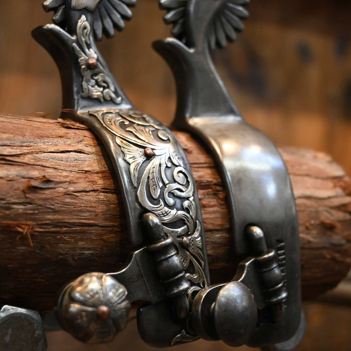 Kerry Kelley Women's #85 Silver Mounted Spurs Tack - Spurs Kerry Kelley