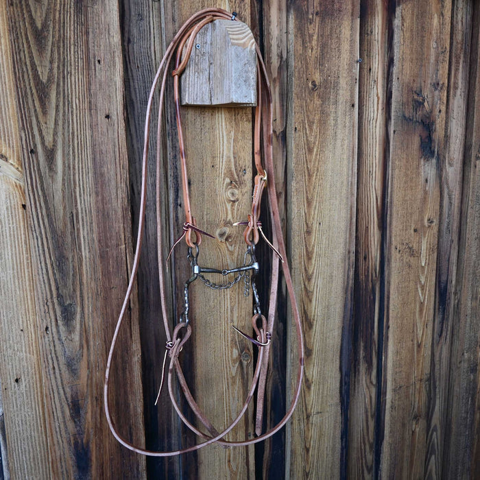 Shank Snaffle Bridle Rig w/ Single Ear Headstall