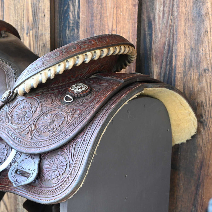 14.5" USED CACTUS TEAM ROPING SADDLE
