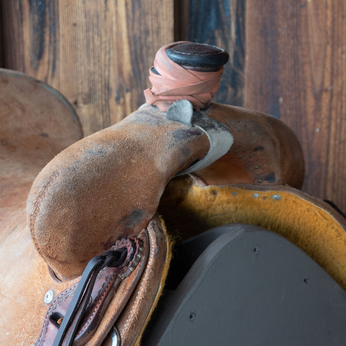 16" USED TESKEY'S STRIP DOWN RANCH SADDLE