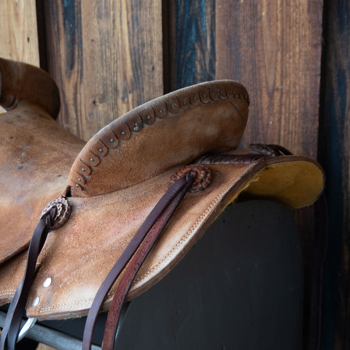 16" USED TESKEY'S STRIP DOWN RANCH SADDLE