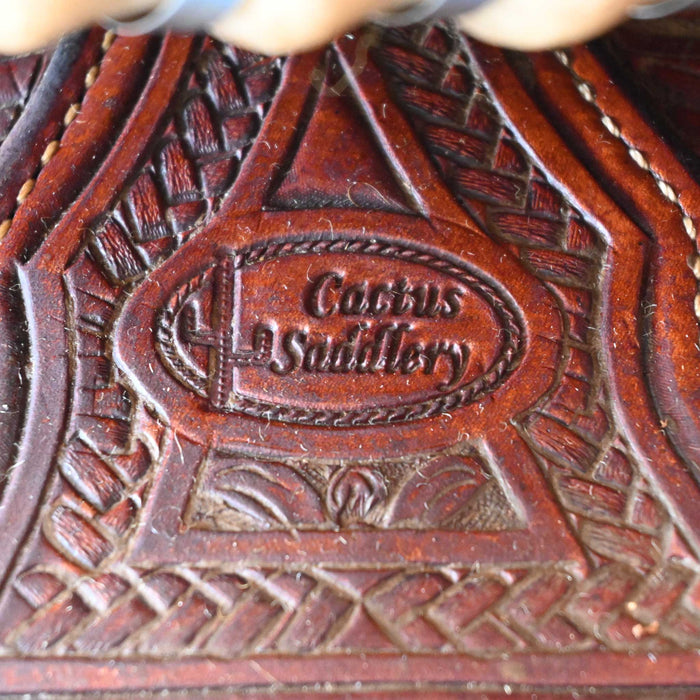 14.5" USED CACTUS TEAM ROPING SADDLE