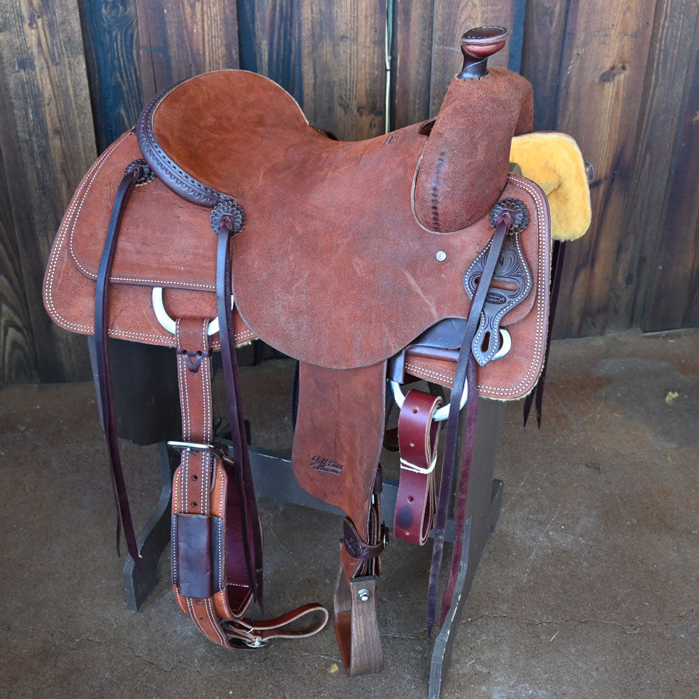 16" JEFF SMITH COW HORSE SADDLE Saddles Jeff Smith