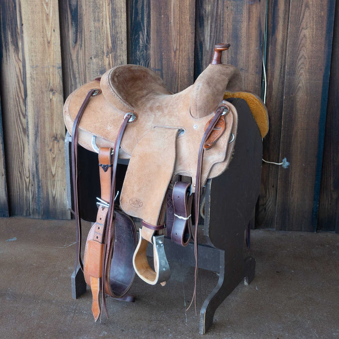 14" USED TRENT WARD RANCH CUTTER SADDLE