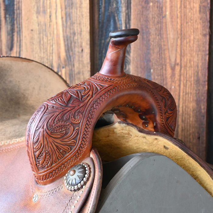 13.5" USED MARTIN BARREL SADDLE Saddles - Used Martin Saddlery