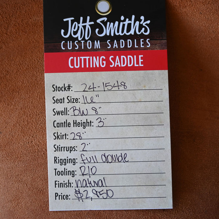 16" JEFF SMITH BUSTER WELCH CUTTING SADDLE Saddles - New Jeff Smith