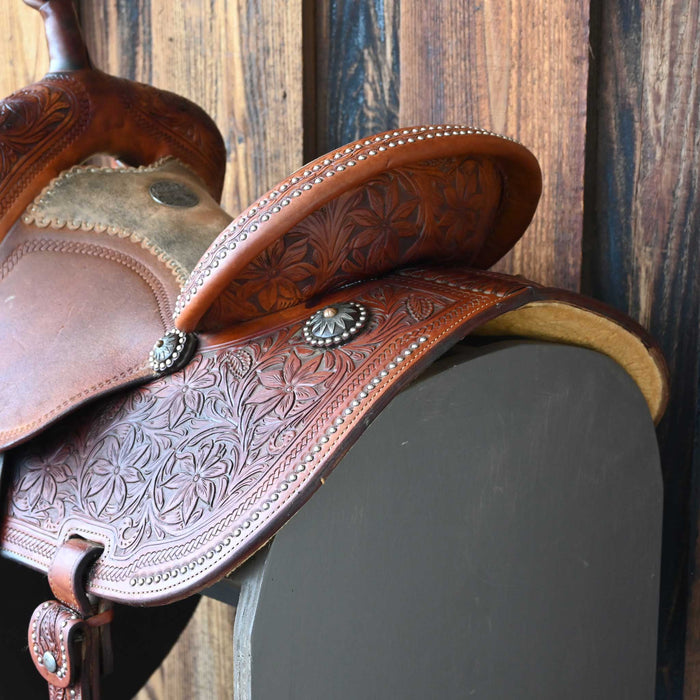 13.5" USED MARTIN BARREL SADDLE Saddles - Used Martin Saddlery