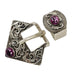 Antique Buckle with Purple Stone Tack - Conchos & Hardware MISC   