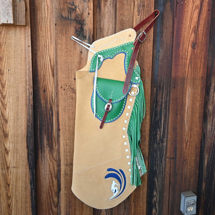 Handmade SURFER & Palm Tree Chaps by EMBERSON