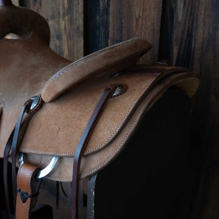 14" USED TRENT WARD RANCH CUTTER SADDLE