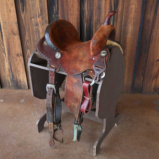 13.5" USED JEFF SMITH BARREL SADDLE Saddles - Used Jeff Smith